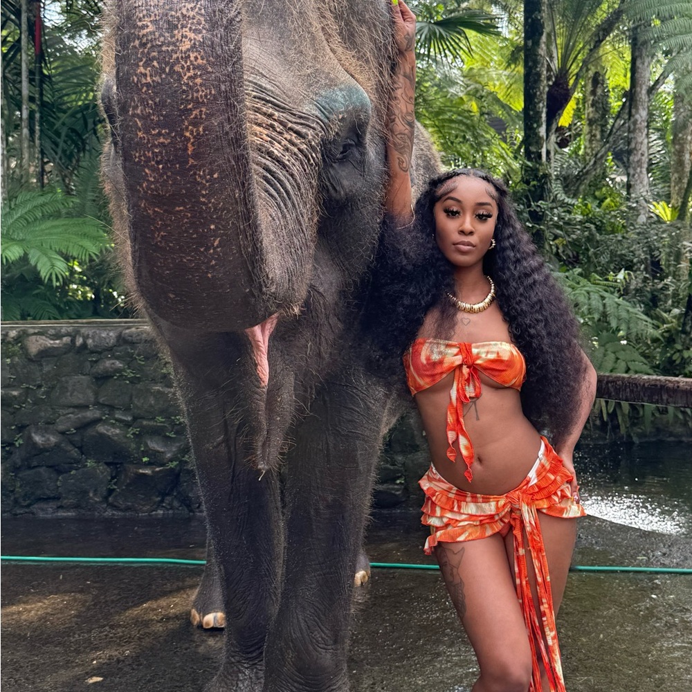 Fashion Nova Orange Bikini Set